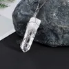 Cura irregular Pingente de pedra natural Real Quartz Rock Colar Crystal Crystal Reiki Copper Wire embrulhado Jóias