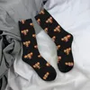 Herrensocken russische Cartoon Friedenszeichen Cheburashka Puppe süße Männer Frauen Radsport Neuheit Frühlings Sommer Herbst Winterstrümpfe Geschenk