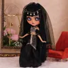 Doll Accessories Outfits For ICY DBS Blyth Dolls Cleopatra Dress with Headdress Suit 1/6 BJD Ob24 Anime Girl bratz 230812