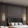 Lámparas colgantes Ligero LED moderno Entrada de la cama de la cama Batio de la lámpara colgante Decoración impermeable de la puerta del techo Nordic