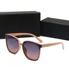 Design Brand Round Sunglasses of Women UV400 Eyewear Metal Gold Frame Glasses Men Mirror glass Lens Sunglass with box