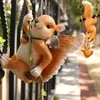 Decoratieve objecten Figurines Lawn Squirrel Sculpturen Creative Standue Garden Miniatures Multifunctionele Outdoor Pendant 230812