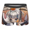 Underpants Men Hololive Gawr Gura Eat Fruits Underwear Cute Anime Girls Funny Boxer Briefs Shorts Panties Male Mid Waist S-XXL