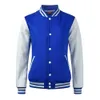 Oem Private Label Baseball Varsity Katoen Polyester Blank Plain Heren Bomber Letterman USA Maat Aangepaste jassen