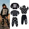 Ensembles de vêtements Pullage pour enfants Ensemble d'automne lmh série garçons filles yeux manteau à capuche pur coton pull à sweats à capuche pour le costume 230812