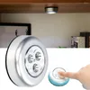 Lampe murale rechargeable de protection rond de protection des yeux légers usage push bâton de pouce pour la maison de cuisine LED