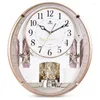 Wall Clocks Bathroom Kitchen Digital 3d Table Mechanism Interior Retro Stylish Work Reloj Pared Home Decoration YX50WC