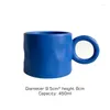 Tazas de estilo nórdico simple taza de café de cerámica gran capacidad de agua de agua a mano pellizca forma irregular orejas grandes tazas de té amigo dibrete de regalo