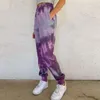 Kvinnors byxor tie-dye tryck petite bloomer byxor mode kvinnor lös byxor leggings casual sports joggar