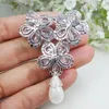 Brooches Zircon Crystal Luxurious Bride 3 Flower Wedding Clear Brooch Pin Fashion Accessories