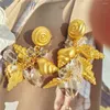 Boucles d'oreilles en peluche conque cuivre big drop Bringon pour femmes bijoux 2023 vintage exagéré européen et américain