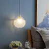Anhängerlampen Muschel kleiner Kronleuchter französischer Licht Luxus kreativer Designer moderner einfacher nordischer Wind Schlafzimmer Drei-Farben-Nachtlampe