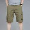 Men's Pants Cargo Men Summer Casual Pocket Sweatpants 2023 Joggers Military Short Trousers Breathable Big Tall 42 44 46 Oversized