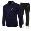 Suits-survêtement masculins 2023 Spring Autumn Korda Inspired Tribute Logo Imprimerie zip à capuche Veste à crampons Sweatpants Sweet Color Color Couleur Trendy