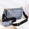 Shoulder Bags Vintage odile Pattern women shoulder bag designer wide strap Crossbody Messenger Bags 3 Pcs/Set chain Sling bag lady Handbagstylishhandbagsstore