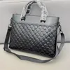 Famous designer men's pure leather black briefcase messenger bag laptop bag business office bag cross-body bag traveling bag shoulderbag purse 5 star review