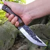 Cuchillo avanzado y exquisito, cuchillo de supervivencia al aire libre de autodefensa, tácticas de supervivencia en el campo afiladas de alta dureza, hoja de cuchillo recta