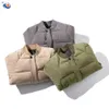 Giubbotto imbottito da uomo alla moda Giubbotto bomber con colletto da baseball invernale Stand Casual Poliestere Servizio Oem Modello personalizzato