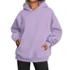 Abbigliamento da ginnastica da donna con cappuccio con cappuccio leggero femminile oversize felpe con cappuccio in pile con cappuccio lunghe donne casual