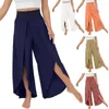 Actieve broek trendy vrouwen yoga broek vaste kleur zachte snel droge geplooide culottes vrouwelijke kleding