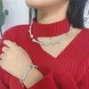 Colliers pendants Hip Hop Dix section Collier osseux Collier Rhingestone Crystal Choker Neck Fashion Gothic Punk Party for Women