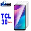 Защиты экрана сотового телефона 4pcs Смотавшего стекла для TCL 305 306 30E 30 30SE 30PLUS 30V 30xL 30xe 40 SE 403 405 408 40x 40xL 40xE Protector 230812