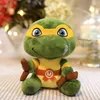 Wholesale cute Kung Fu turtle pendant plush toy kids game playmate holiday gift claw machine prizes