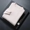 メンズセーターソフトカシミアソリッドオネックウールプルオーバー2023秋の冬の温かいセーターメンブランド衣類ニットプルhomme D92