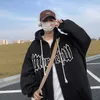 Męskie bluzy bluzy swetra sweter Men Korean Style Trend Casual Style High Street High Street Loose Hooded Jacket Harajuku Streetwear Men Ubranie Bluzy 230812