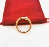 6mm 7mm 8mm Titanium Steel Alloy Silver Love Ring Mens Womens Rose Gold Fashion Screw Jewelry Designer Luxury Breath Wedding Rings Size 7-11