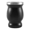 Tumbler 2x Doppelwand Edelosen Yerba Kumpel Gourd Tee Tasse Set Wasser mit 2 Bombillas Strohhalm Spoonclean 8oz Schwarz