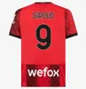 23 24 24 Ibrahimovic AC Milans Soccer Jersey R. Leao Giroud Kessie Football Shirt 2023 2024 TONALI PULISIC THEO RAFA Lea Men Men Mundurs