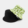 Bérets Creative Cucumber Match Doubleage Sun Hat Street Trend Face Small Backet Cap