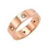 6mm 7mm 8mm Titanium Steel Alloy Silver Love Ring Mens Womens Rose Gold Fashion Screw Jewelry Designer Luxury Breath Wedding Rings Size 7-11