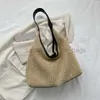 Sacs de plage Sac tissé fait à la main pour les femmes 2023 Nouveau sac fourre-tout de mode Sac tissé paille