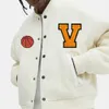 Hot Selling Custom Cool Style Fleece Winter Baseball Bomber Leather Varsity Jackets för män