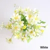 Decorative Flowers 28 Heads Cute Silk Daisy Artificial Flower Wedding Bouquet Home Room Table Decoration Valentine's Day Floral