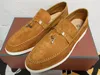 5A 5965 اللباس أحذية Loropiana LP التمساح التمساح الصيفي سحر المشي متسكعون من جلد الغزال Desinger Shoe for Men Size 39-46 Fendave