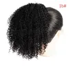 Sentetik at kuyruğu 2# 1b/27# renk afro kinky kıvırcık 8 inç doğal renk 120g saç uzantıları halat çizik elastik net 1B/99J