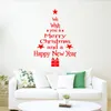 Wall Stickers Christmas Snow Flake Party Tree Sticker For Window Store Decals Home Glass Poster Sticke Mural Decoration