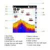 Fish Finder Kkmoon Color Screen Fish Fish Finder Double fréquence 328ft / 100m Depth Boat Fish Finder Lucky FF918-C100DS 230812