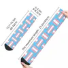 Men's Socks Transgender Flag Lgbt Pride Harajuku High Quality Stockings All Season Accessories For Man's Woman's Christmas Gifts