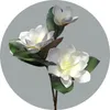 Fleurs décoratives 71cm pu artificiel magnolia fleur de fleur mariage maison décoration bouquet de planche à manger accessoires