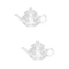 Dinnerware Sets Household Tea Kettle Handheld Glass Pot El Coffee Transparent Teapot Restaurant