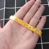 Braccialetti di fascino braccialetto di colore oro 24k per uomini che femminile gioiello classico regalo in stile retrò