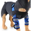 Appareils pour chiens Taxez les genoux de support avec une attelle pour la jambe joint enveloppe de blessure respirante Couverture des jambes Dog Protector Support Protect Bandage Supplies 230812