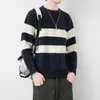 Men's Sweaters Winter Warm Sweater Men Trend Stitching Turtleneck Mens Pullover Thick Slim Fit Tops Knitted Jumper 2023