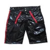 Kılavuzlar Panties Seksi Erkekler Patent Deri Fermuarı Sıkı Şortlar Islak Look Clubwear Boxer Pants 230812