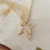 Pendant Necklaces Fashion Women Summer Simple Design Gold Color Star Necklace Party Jewerly Gifts For