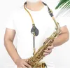 Gratis fraktkvalitet Saxofonband bekväm för alt/tenor/sopran/saxofon axelrem med mjuk hals alla universella